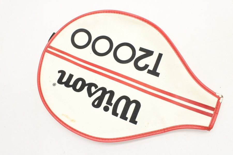 VINTAGE WILSON "T2000" SINGLE ZIPPERED TENNIS RACQUET COVER WITHOUT STRAP