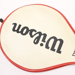VINTAGE WILSON "T2000" SINGLE ZIPPERED TENNIS RACQUET COVER WITHOUT STRAP