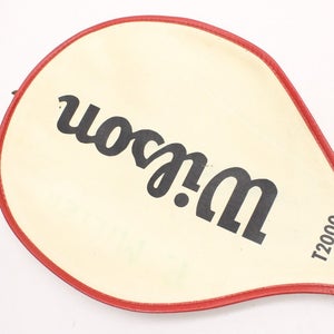 VINTAGE WILSON "T2000" SINGLE ZIPPERED TENNIS RACQUET COVER WITHOUT STRAP