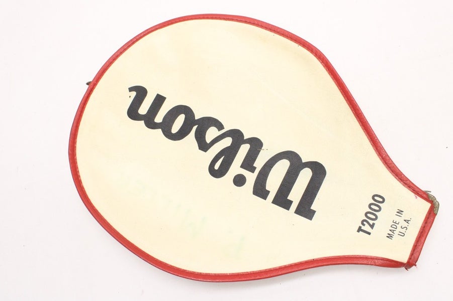 VINTAGE WILSON "T2000" SINGLE ZIPPERED TENNIS RACQUET COVER WITHOUT STRAP