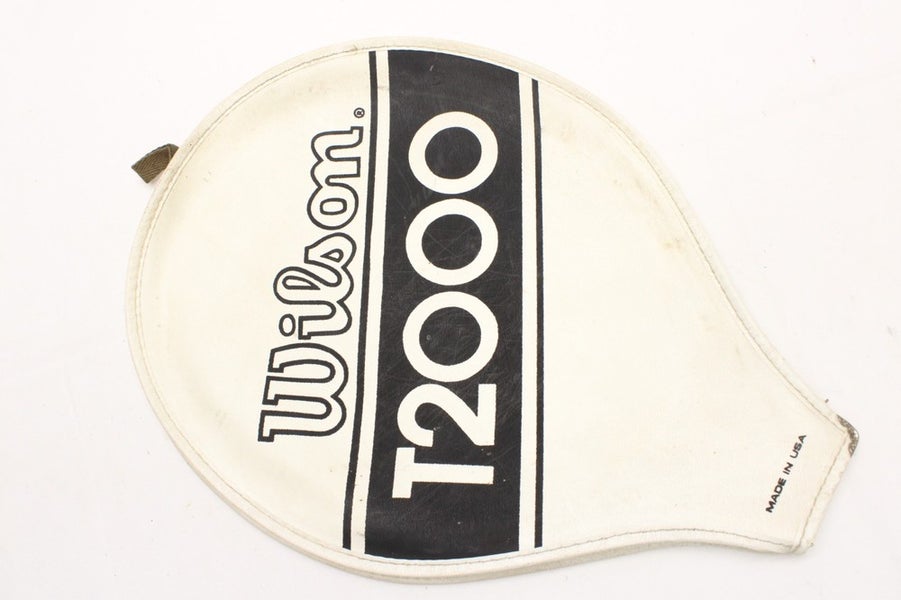 VINTAGE WILSON "T2000" SINGLE ZIPPERED TENNIS RACQUET COVER WITHOUT STRAP
