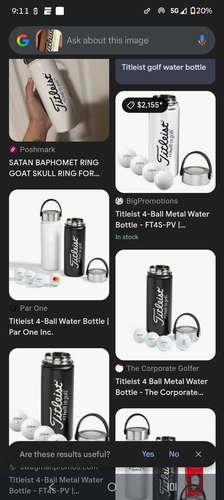 Titleist golf metal water container