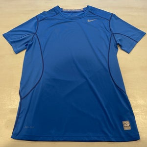 Nike Pro Combat Compression Shirt Blue Large Men's  (New)