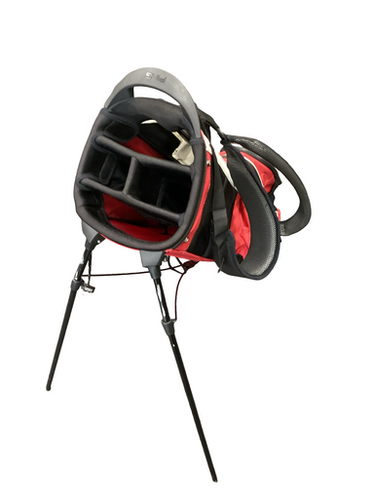 Used Ping HOOFER Mens Stand Bag White/Black/Red 11613-S000169507