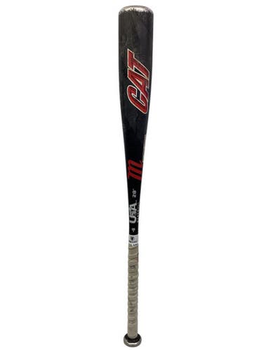 Used Marucci CAT BB/SB USA 2 5/8 Bat Black 28" 11347-S000257237