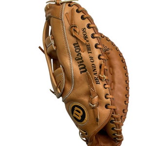 Used Wilson A9884 1ST BASE MITT BB/SB First Base RH Throw Tan 13 1/2" 11347-S000257195