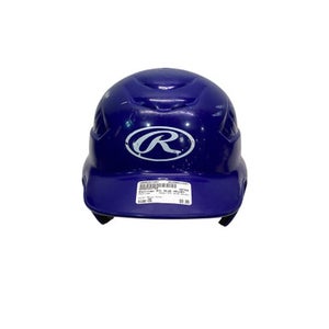 Used Rawlings RYL BLUE HELMET Batting Helmet No Mask Royal Blue One Size 11347-S000257187