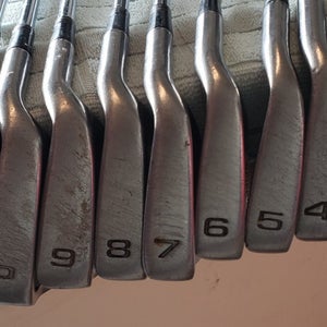 SET OF 9 HENRY GRIFFITTS BLADE STYLE GOLF IRONS 3-SW  W UNIFLEX STEEL AZ925