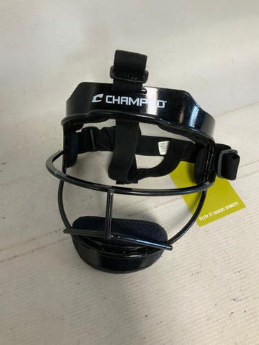 Used Champro BLACK YOUTH BB/SB Fielders Mask Black One Size 11823-S000034857