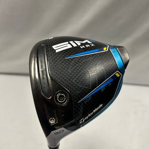 Used Taylormade SIM2 MAX Mens Driver LH 9.0 Degree 11490-S000266310
