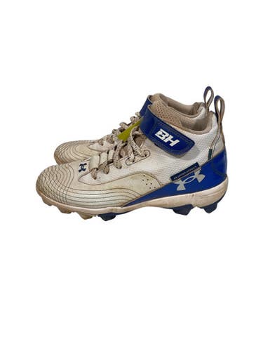 Used Under Armour BH CLEATS BB/SB Cleats White Junior 04.5 11847-S000030093