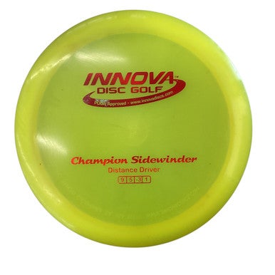 Used Innova CHAMPION SIDEWINDER Disc Golf Driver Yellow 11760-S000083036