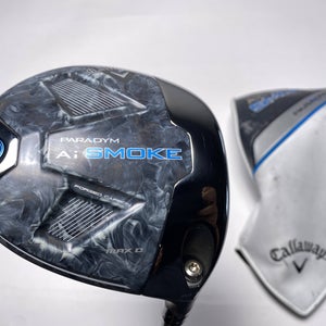 Callaway Paradym Ai Smoke Max D Driver 10.5* Cypher Fifty 5.5 50g Regular RH HC