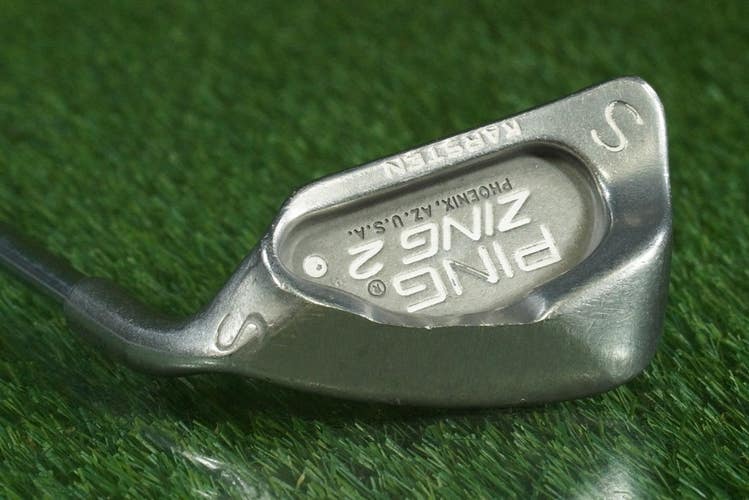 PING ZING 2 SAND WEDGE "S" KARSTEN STEEL SHAFT WHITE DOT RH ~ LOOK!!