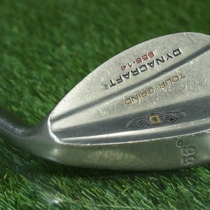 DYNACRAFT TOUR GRIND SAND WEDGE STEEL SHAFT RH S 56 14 ~ LOOK!!