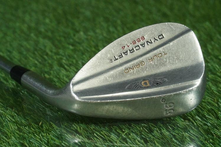 DYNACRAFT TOUR GRIND SAND WEDGE STEEL SHAFT RH S 56 14 ~ LOOK!!