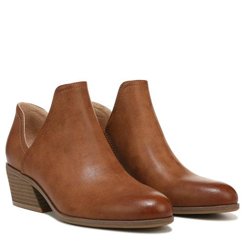 Dr. Scholl's Lucille Boots Women's US 7.5 Brown Faux Leather Ankle Shootie TZP3