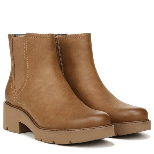 Naturalizer Cade Women's US 9.5 Chestnut Brown Round Toe Ankle Chelsea TZP19
