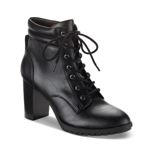 Style & Co Laurellee 10017863000 Womens 10 Black Faux Leather Dress Bootie TZP18