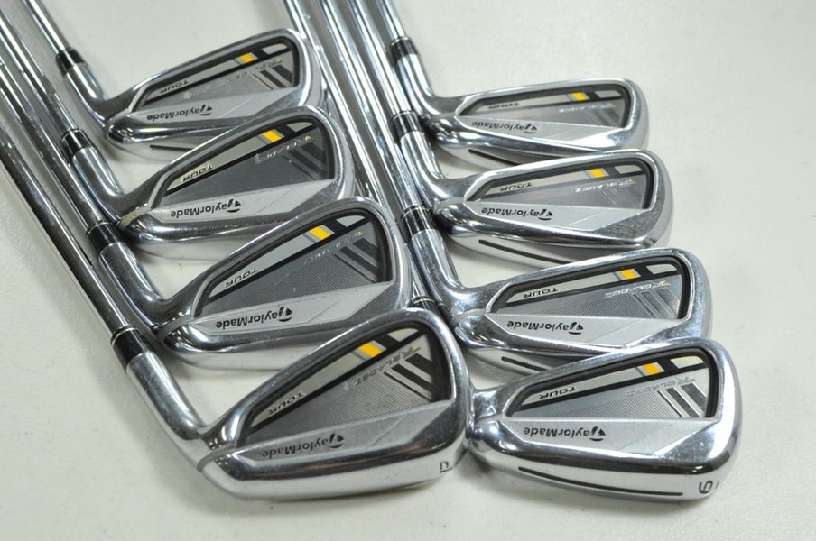 TaylorMade RocketBladez Tour 3-PW Iron Set Stiff Flex RH KBS Tour Steel # 203985