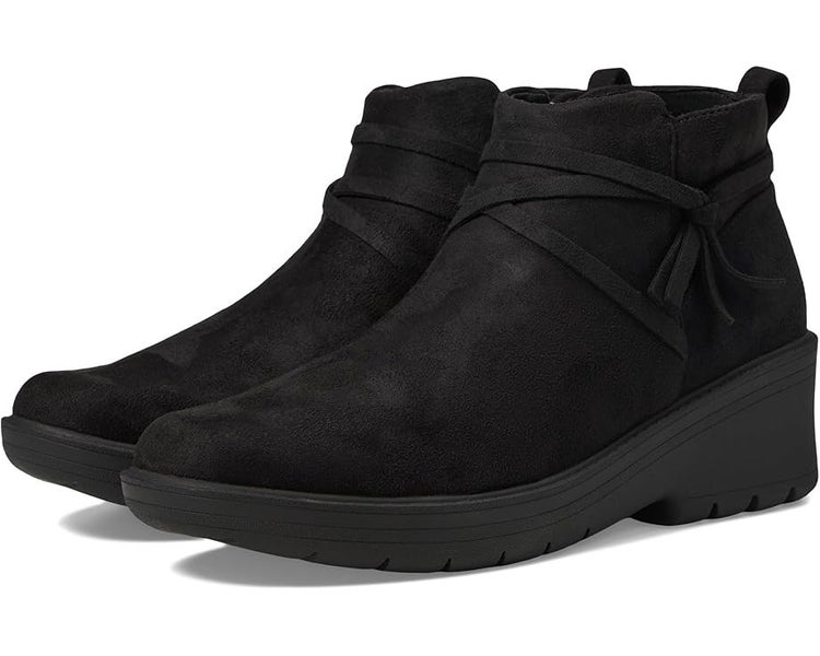 Bzees Blaine Boots Women's US 10 Black Round Toe Ankle Bootie Pull On TZP10