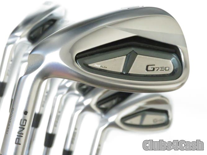 PING G730 Irons Black Dot NS PRO Modus3 Tour105 Stiff 5-P+U +3/4" TALL LEFT MINT