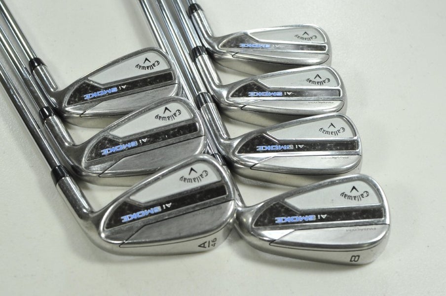 Callaway Paradym Ai Smoke 5-PW,AW Iron Set Stiff Flex Right MPH Steel # 203999