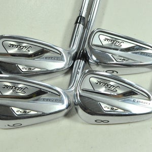LEFT HANDED Titleist 718 AP2 6,8-PW Iron Set Stiff Flex AMT S300 Steel # 202657