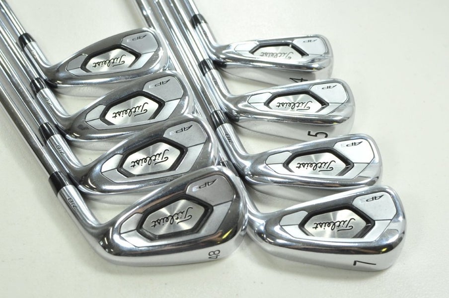 Titleist 718 AP3 4-PW,48* Iron Set X-Stiff RH AMT Tour White X100 Steel # 203993