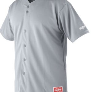 Rawlings Size Men's Medium Gray Baseball Jersey (New)