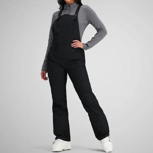 Obermeyer Women's Malta Bib Overalls, Size 6, Black NWT