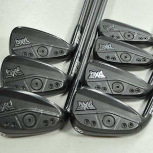 LEFT HANDED PXG Gen6 0311 P Double Black 5-W,GW Iron Set SteelFiber Stiff 203918