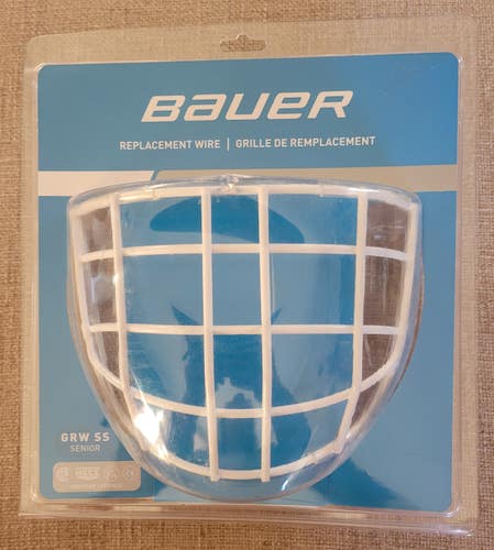 Bauer Certified Replacement Goal Cage - Senior- White-NEW