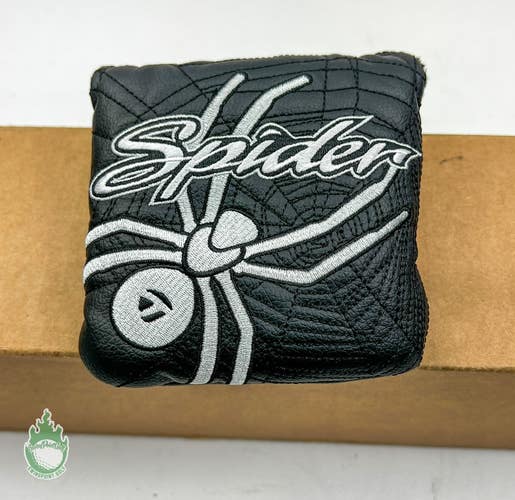 New TaylorMade Black Spider Mallet Putter Headcover Head Cover Golf Black