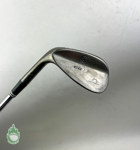 Used LH Cleveland CG12 Zip Grooves 2 Dot Wedge 52*-10 Wedge Flex Steel Golf