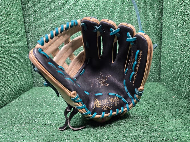 Rawlings Heart of the Hide 11.75" Baseball Glove - Cleaned, Conditioned, Re-laced Dark Teal