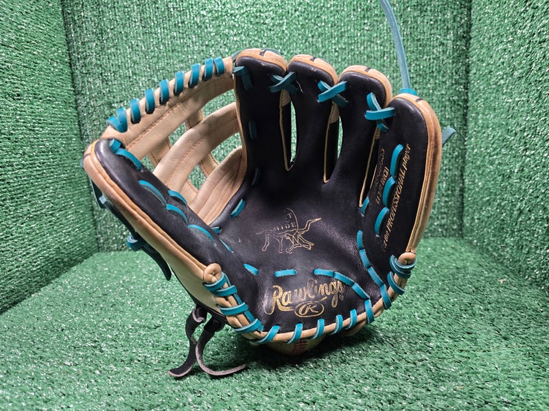 Rawlings Heart of the Hide 11.75" Baseball Glove - Cleaned, Conditioned, Re-laced Dark Teal