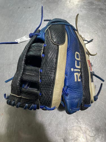 Used RICO CUSTOM GLOVE - W/ NAME BB/SB Glove RH Throw Royal Blue 12 1/2" 11605-S000206093