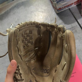 Used Wilson A 2000 BB/SB Glove RH Throw Grey 11 1/2" 11605-S000207475