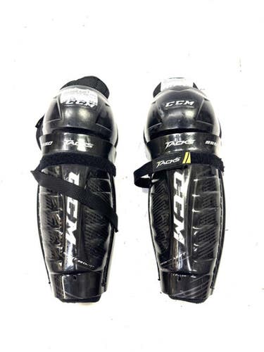 Used CCM TACKS 9550 SHIN Junior Shin Guards Black 11" 11860-S000297295