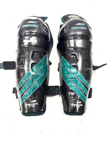 Used Bauer IMPACT Senior Shin Guards Black 13" 11860-S000297388