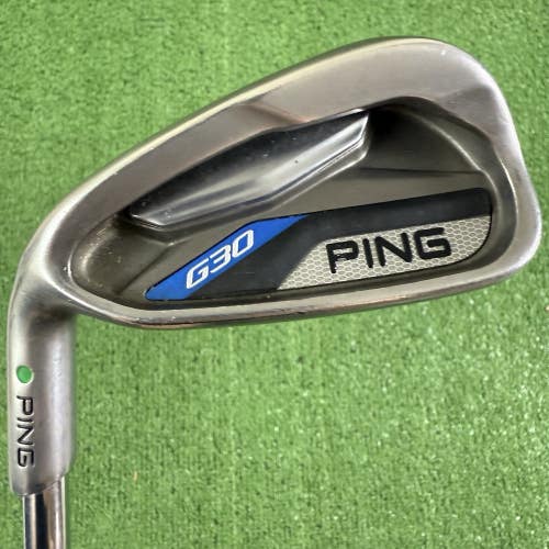 Ping G30 Green Dot 7 Iron CFS Distance Steel Stiff Flex Left Handed +1 Long