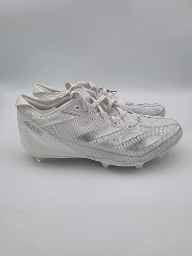 Adidas Adizero Electric White Silver Metallic IE4374 Football Cleats Men's 7.5