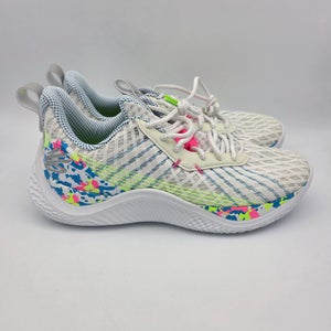 Under Armour Curry Flow 10 Basketball Shoes Mens Sz 10.5 Splash Party White Pink