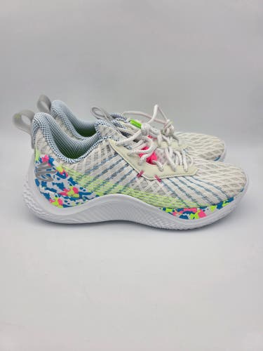 Under Armour Curry Flow 10 Basketball Shoes Mens Sz 10.5 Splash Party White Pink