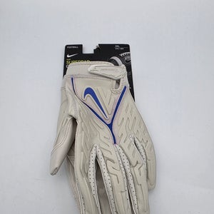 Nike Superbad 6.0 Padded Football Gloves Men Size 3XL DX4520-013 Almond / Blue