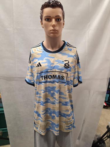 NWT Philadelphia Union Adidas 2023-24 Authentic Aeroready Jersey XL MLS