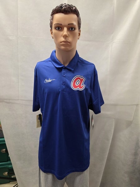 NWT Atlanta Braves Nike Polo L MLB