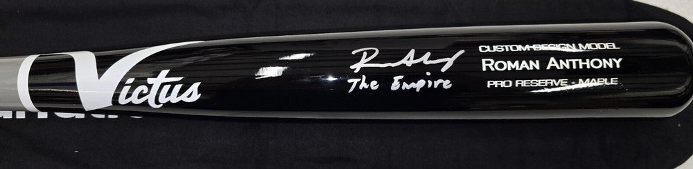Red Sox ROMAN ANTHONY Autographed "The Empire" SIGNED Victus Game Model Bat