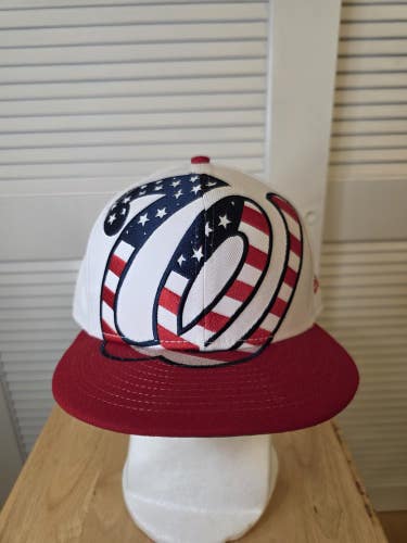NWS Washington Nationals XL Logo New Era 9fifty Snapback Hat MLB
